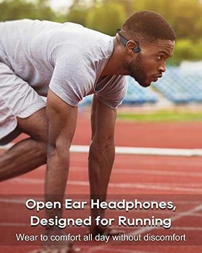 Слушалки за Спроводливост на коските гудсуд, Слушалки За Отворено Уво безжичен Bluetooth 5.2 со Микрофон,Водоотпорни Спортски Слушалки Отпорни на Пот