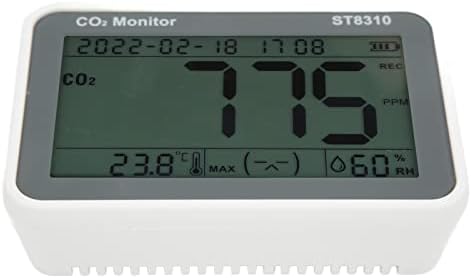 Монитор за квалитет на воздухот, СТ8310 LCD LCD јаглерод диоксид детектор CO2 Тестер за влажност на температурата