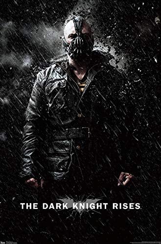 Трендови Меѓународен филм за стрипови DC Comics - Темниот витез се крева - постер за wallидови од дожд, 22.375 „x 34“, премиум нерасположена
