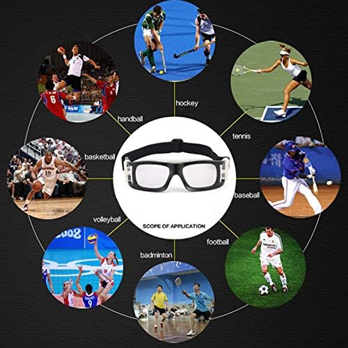 Очила за ракетибол за ракети, спортски очила Кошарка Фудбалска заштитна очила за прилагодување на каишот за апсорпција на шок од