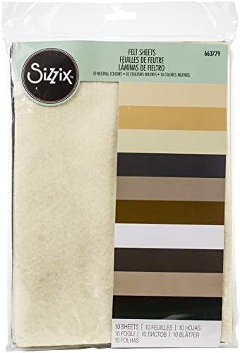 Sizzix Surfacez 663782, чаршафи, 10 пакувања, празнични бои што се чувствуваат