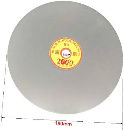 X-Ree 180mm 7-инчен Grit 2000 Diamond обложен со рамен диск со рамен диск за мелење на пескарење (Disco de lija de 180 mm de 7 Pulgadas con