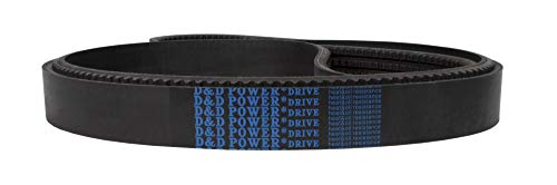 D&D PowerDrive 5vx1600/04 опсежен појас, 5/8 x 160 OC, 4 ленти, гума