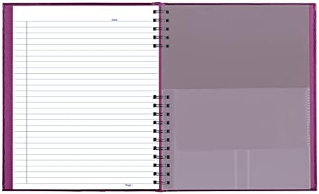 Блуелин Notepro ™ Тетратка, систем за индексирање, 10,75 x 8,5, 200 страници, грозје