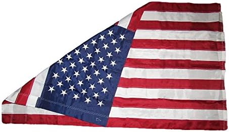 AES 3X5 извезено американски пол Пол Најлон знаме 3'x5 'отпорен на згаснат двојно зашиен премиум квалитет