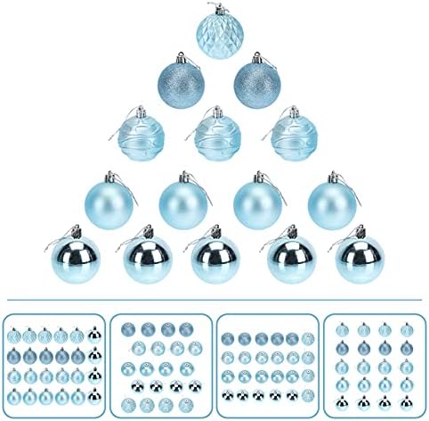 АБООФАН 24 парчиња Божиќни украси за божиќни топка разнишани мали украси на топката за новогодишни елки за Божиќна празничка забава дрво украс