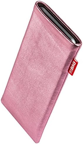 Fitbag Groove Pink Custom прилагодена ракав за Xiaomi Mi 10 | Направено во Германија | Фино покритие на торбичката за кожа на