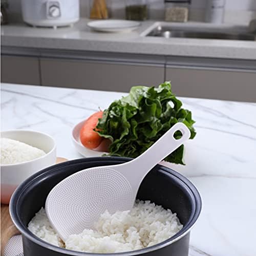 Лажица за готвење со силикони 4 парчиња пластична ориз лопатка не стапче од ориз од ориз од ориз лопата за кинески јапонски ориз што служи
