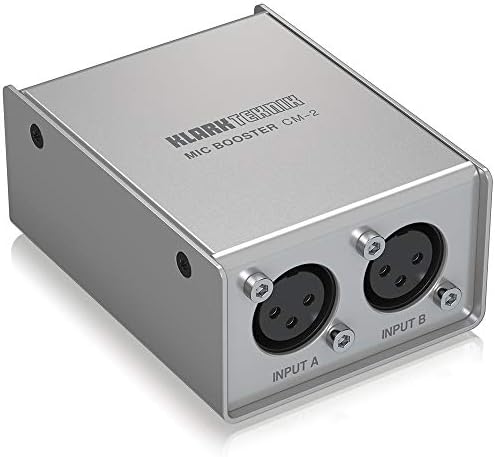 Klark Teknik Mic Booster CM-2 2 канален динамичен засилувач на микрофон со висококвалитетни предвремени предлози