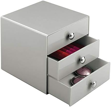 дизајн Пластична Кутија За Накит Со 3 Фиоки, Компактни Фиоки За Организација На Складирање Поставени За Козметика, Стоматолошки Материјали,