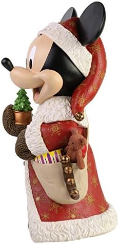 Enesco Disney Showcase Santa Mickey Mouse Big Figurine, 15 инчи, повеќебојни
