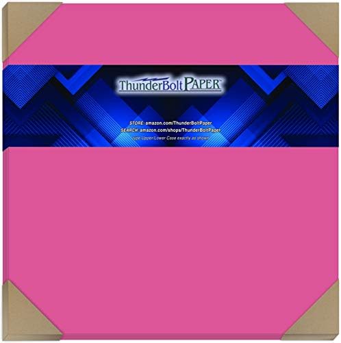 50 светла топла розова 65lb покривка | хартија за картички - 12 x 12 инчи албум за белешки | Големина на капакот - 65 lb/фунта мала