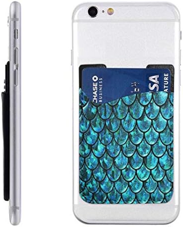 Носител на телефонска картичка со сирена скала, залепете го држачот на држачот за кредитни картички, компатибилен со iPhone, Android