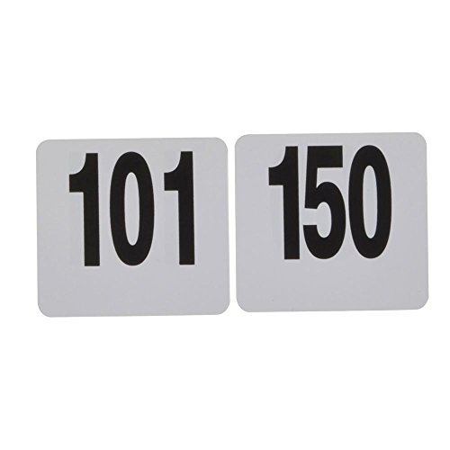 Американски металкрафт 4150 број на табела, тешка пластика, бр. 101-150, 4 w, 4 l, бело