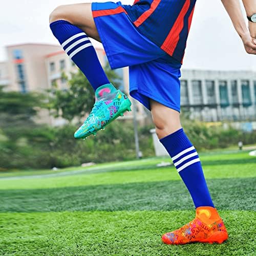 Maugely Man's Cleats Firts First Found Soccer Shoes Атлетска лесна тежина што трча на отворено тренирање удобно тренирање фудбалски