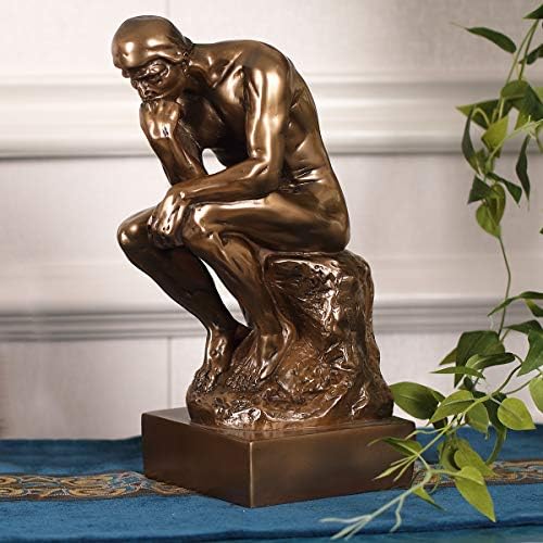 Magicsculp-The Thinker Statutue во премиум ладно касти бронза-12-инчен музејска одделение колекционерска фигура