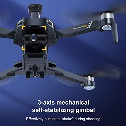 ISILA преклопен GPS Drone со 8K EIS HD камера за возрасни почетник, 3-оски Gimbal FPV RC Quadcopter со мотор без четки, 5G WiFi