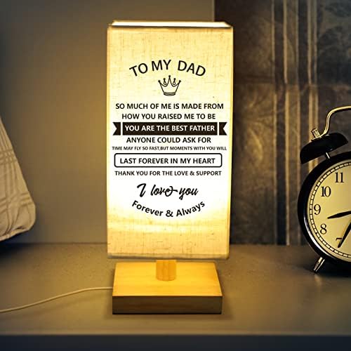Велски Татковци Ден Подароци За Тато Подароци Од Ќерка Син, Тато Маса Светилка Со Благодарни Изреки Среќни Татковци Ден Роденден