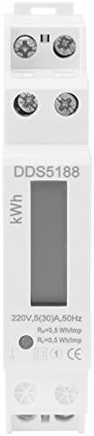 Дигитален LCD 220V единечна фаза DIN Rail 5-30A KWH метар Електронска енергија DIN Rail KWH метар