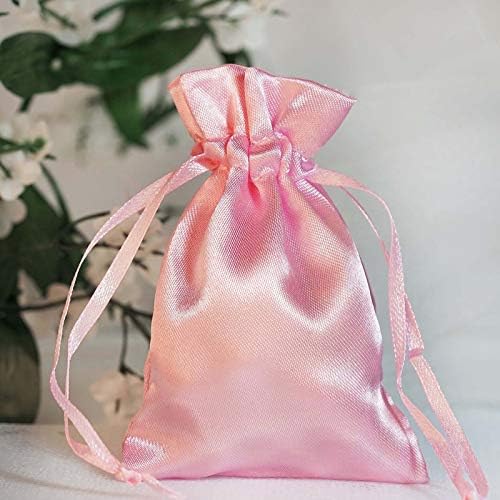 Boshen 50pcs сатенски торби за подароци 3 x4 накит за бонбони торбички за влечење торбичка свадба Бритдеј забава Божиќна вештерки