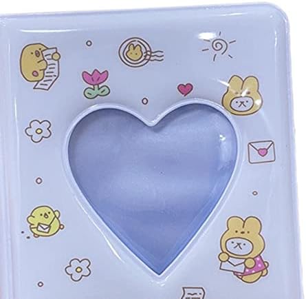 Амагого 3 -инчен мини албум за фотографии, Loveубовта на Heart Photocard Holder Book за роденден, стил Д.