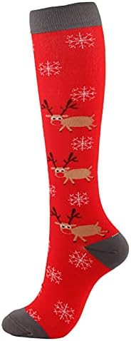 Божиќни Чорапи Машки Дом За Спиење Удобни Зимски Топли Чорапи Божиќен Принт Бадник Термални Чорапи За Жени