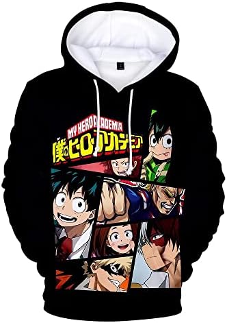 Chloblom Boku no Hero Anime Hoodie Hapyteeen Cosplayed Hooded Pullover Sweatshirt