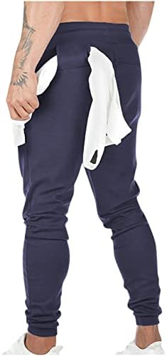 Машки џемпери тенок фит џогер панталони влечеа еластични половини атлетски панталони за, тренингот, салата, трчање, обука