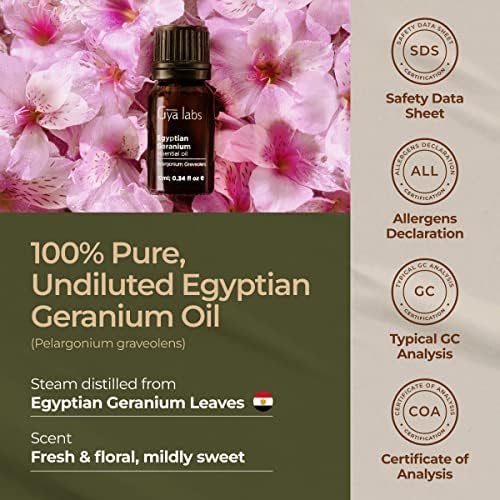 ГИА лаборатории Египетско есенцијално масло од гераниум - чиста ароматерапија терапевтска оценка гераниум есенцијални масла