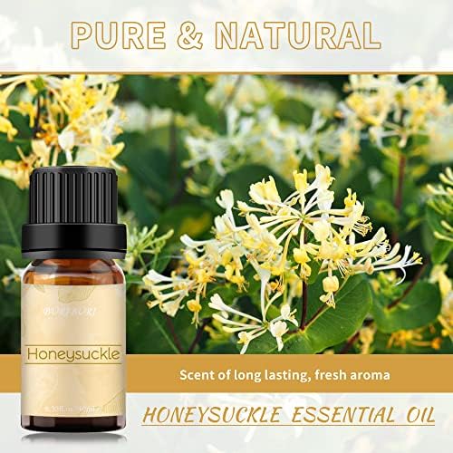 Mzrocrio Honeysuckle и Vetiver Чисто есенцијално масло 2x10ml Природни есенцијални масла дифузери, овлажнител, масажа, ароматерапија, правење
