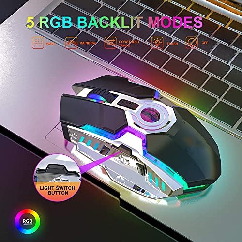 Dailyint Глувчето Компјутер Жичен Глушец со 7 - Боја Дишење Светлина, ЛАПТОП USB Интерфејс Игри Глувчето, 4 DPI Прилагодливи, Officeономски