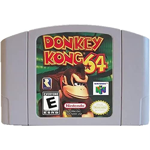 Магари Конг 64 за Nintendo 64 игри, N64 Conge Conge Cantridge Cantridge компатибилен за игри со N64, убави спомени од детството, добри колекционери, американска верзија