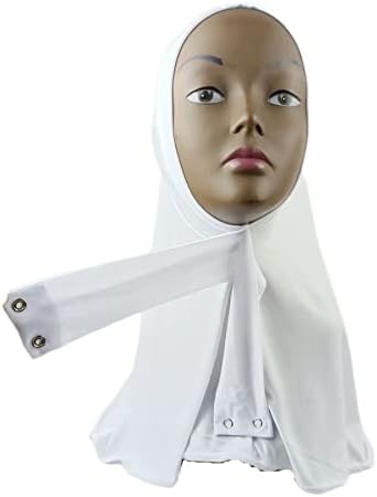 Suillty Моден муслимански хиџаб за жени Инстант прицврстувач за прицврстувачи на хиџаб Внатрешно капаче за целосна обвивка за глава шамија