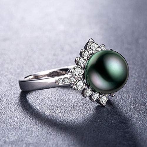 2023 Нови прекрасни и дарежливи креативни цвеќиња дијаманти бисер дами ringвонат накит држат прстени заедно