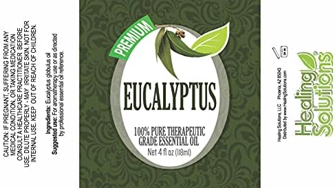 Исцелување раствори 120 мл масла - есенцијално масло од еукалиптус - 4 унци на течности