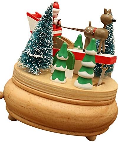 Ylyajy креативна модна музичка кутија за декорација за декорација на декорација на божиќна музичка кутија