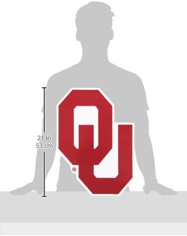 Fremont Die NCAA Oklahoma Sooners Vinyl Team Logo Magnet, 12 “, тимски бои