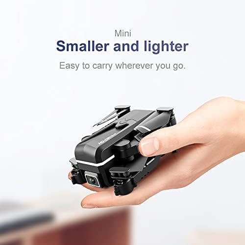 Мини Дрон 3 батерии за полнење на деца и почетници, авиони со двојна камера со 4K HD со двојна камера, играчка со далечински управувач со фиксна