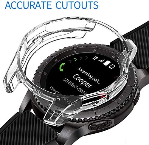 Заштитно Куќиште Компатибилно Со Samsung Galaxy Watch/Galaxy Watch, [2 Пакет] Мека Tpu Заштитна Обвивка На Заштитниот Браник