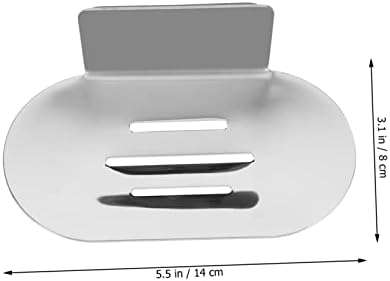 Holibanna 3 парчиња држач за сапун wallид монтиран сад за мијалник за када од када од не'рѓосувачки челик, мијалник за мијалник сапун