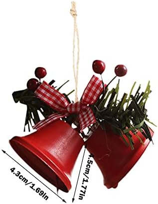 Велигден Надвор Украси Отвори Божиќ Ѕвона, Божиќ Празник Декорација Дрво, Виси Декоративни Метал Џингл Ѕвона