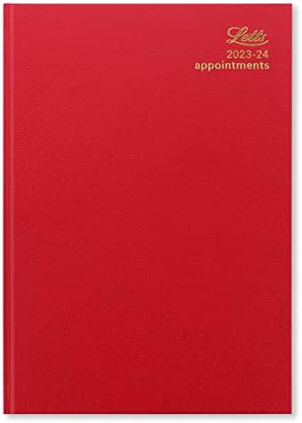Летс Стандард а4 академски 2023.2024 ден на страница со состаноци дневник-црвено