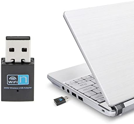 300Mbps USB WiFi адаптер, безжичен LAN мрежен картички адаптер стап USB 2.0 dongle за десктоп лаптоп компјутер Windows 10 8 7 XP Mac OS