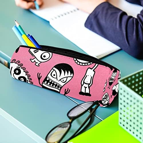 Смешни животни шема за молив случај Студентска канцелариска торбичка патент Пенка за пенкало за козметика за торба за училишни студенти за жени