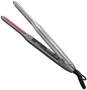 Vogue Professional Curling 2 во 1 рамен железо за кратка коса со железо од железо што не се лизга, LED алатка за стилизирање на старинг на