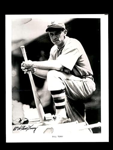Бил Тери ЈСА Коа потпиша 8х10 Фото Автограм - Автограмирани фотографии од MLB