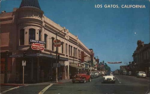 Центарот на Лос Гатос Лос Гатос, Калифорнија Калифорнија Оригинална гроздобер разгледница