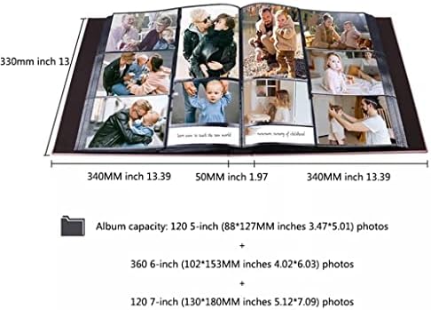 Renslat Creative Photo Album Album Голем капацитет приклучок за фото-албум семеен албум за парови креативни