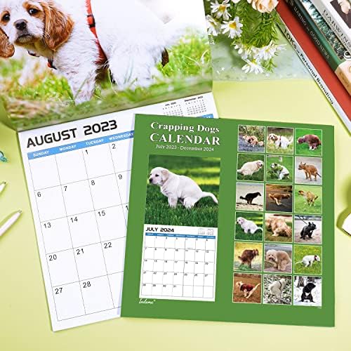 2023-2024 Ѕиден Календар - 18 Месечен Календар За Кучиња За Какање 2023-2024, Јули 2023 - Декември 2024 Година, Смешни Подароци