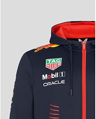 Red Bull Racing F1 Men's Mepers 2023 Team Full Zip Hood Sweatshirt